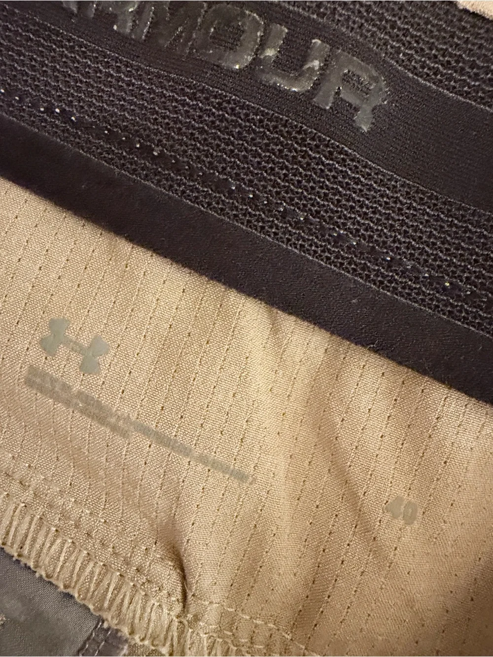 Under Armour Men’s Khaki Flat-Front Performance Shorts
